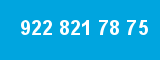 922 821 78 75 922 821 78 75
